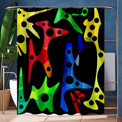 Colorful abstract pattern Shower Curtain 60  x 72  (Medium) 