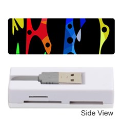 Colorful Abstract Pattern Memory Card Reader (stick)  by Valentinaart