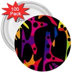 Colorful pattern 3  Buttons (100 pack)  Front