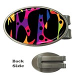 Colorful pattern Money Clips (Oval)  Front