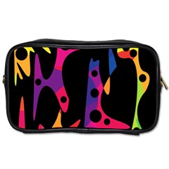 Colorful Pattern Toiletries Bags by Valentinaart