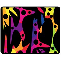 Colorful Pattern Fleece Blanket (medium) 