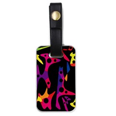 Colorful Pattern Luggage Tags (one Side)  by Valentinaart