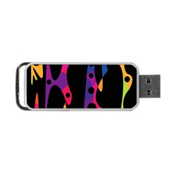 Colorful Pattern Portable Usb Flash (two Sides)