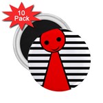 Red pawn 2.25  Magnets (10 pack)  Front