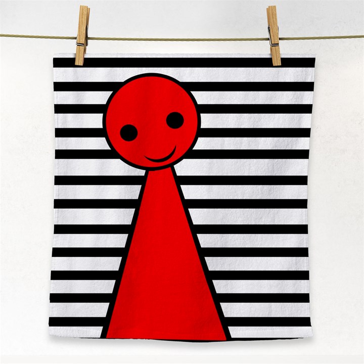 Red pawn Face Towel