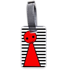 Red Pawn Luggage Tags (two Sides) by Valentinaart