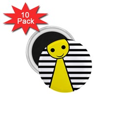 Yellow Pawn 1 75  Magnets (10 Pack)  by Valentinaart