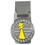 Yellow pawn Money Clips (CZ)  Front