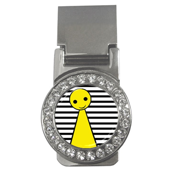 Yellow pawn Money Clips (CZ) 