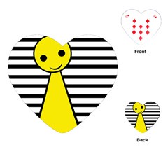 Yellow Pawn Playing Cards (heart) 