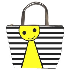 Yellow Pawn Bucket Bags by Valentinaart