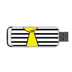 Yellow Pawn Portable Usb Flash (one Side)