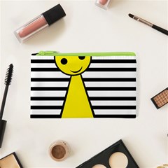 Yellow Pawn Cosmetic Bag (xs) by Valentinaart