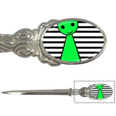 Green Pawn Letter Openers by Valentinaart