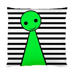 Green Pawn Standard Cushion Case (one Side) by Valentinaart