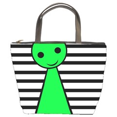 Green Pawn Bucket Bags by Valentinaart