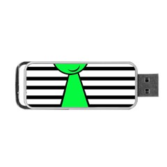 Green Pawn Portable Usb Flash (one Side) by Valentinaart