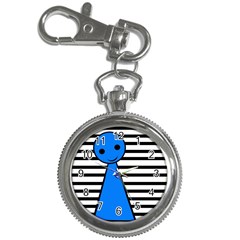 Blue Pawn Key Chain Watches by Valentinaart