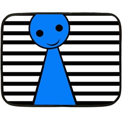 Blue Pawn Fleece Blanket (mini) by Valentinaart