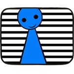 Blue pawn Fleece Blanket (Mini) 35 x27  Blanket