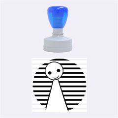 Blue Pawn Rubber Round Stamps (medium) by Valentinaart