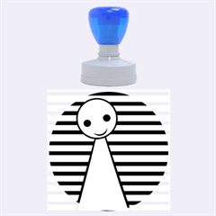 Blue Pawn Rubber Round Stamps (large) by Valentinaart