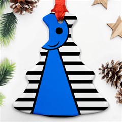 Blue Pawn Christmas Tree Ornament (2 Sides) by Valentinaart