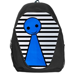 Blue Pawn Backpack Bag by Valentinaart