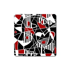 Artistic Abstraction Square Magnet by Valentinaart