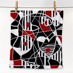 Artistic Abstraction Face Towel by Valentinaart