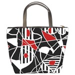 Artistic abstraction Bucket Bags Back