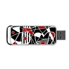 Artistic Abstraction Portable Usb Flash (one Side) by Valentinaart