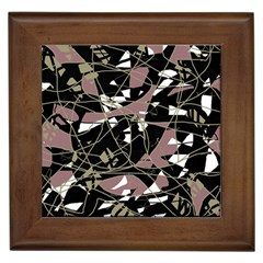 Artistic Abstract Pattern Framed Tiles by Valentinaart