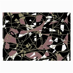 Artistic Abstract Pattern Large Glasses Cloth (2-side) by Valentinaart