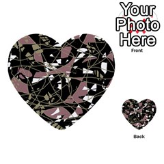 Artistic Abstract Pattern Multi-purpose Cards (heart) 