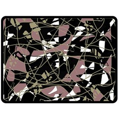 Artistic Abstract Pattern Fleece Blanket (large) 