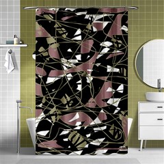 Artistic Abstract Pattern Shower Curtain 48  X 72  (small)  by Valentinaart