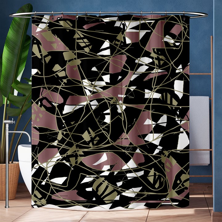 Artistic abstract pattern Shower Curtain 60  x 72  (Medium) 