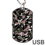 Artistic abstract pattern Dog Tag USB Flash (One Side) Front