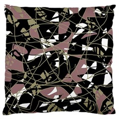 Artistic Abstract Pattern Large Cushion Case (two Sides) by Valentinaart