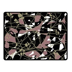 Artistic Abstract Pattern Double Sided Fleece Blanket (small) 