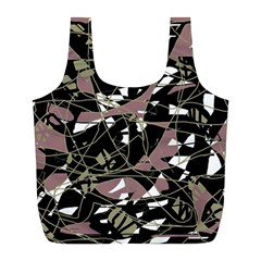 Artistic Abstract Pattern Full Print Recycle Bags (l)  by Valentinaart