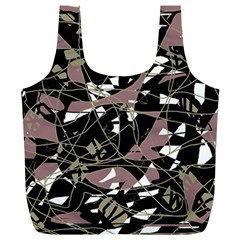 Artistic Abstract Pattern Full Print Recycle Bags (l)  by Valentinaart