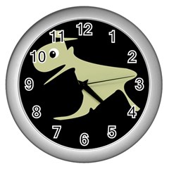 Kangaroo Wall Clocks (silver)  by Valentinaart