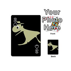 Kangaroo Playing Cards 54 (mini)  by Valentinaart