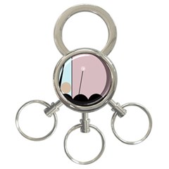 Abstract Design 3-ring Key Chains by Valentinaart