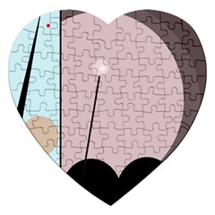 Abstract Design Jigsaw Puzzle (heart) by Valentinaart