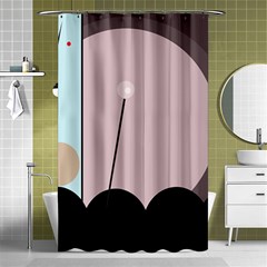 Abstract Design Shower Curtain 48  X 72  (small) 