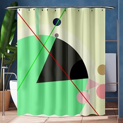 Decorative Abstract Design Shower Curtain 60  X 72  (medium) 